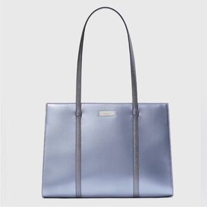Kate Spade Metallic Blue Tote